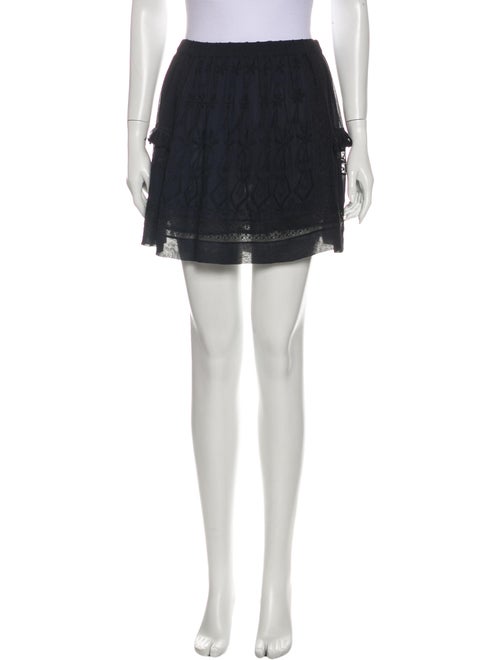 Ulla Johnson Silk Mini Skirt Black
