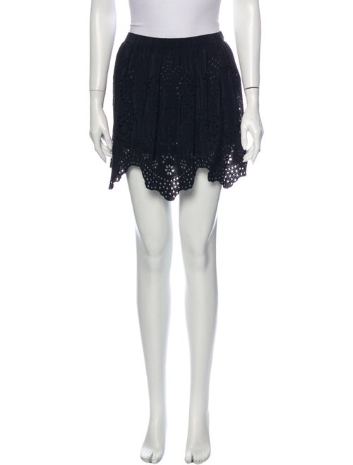 Ulla Johnson Silk Mini Skirt Black