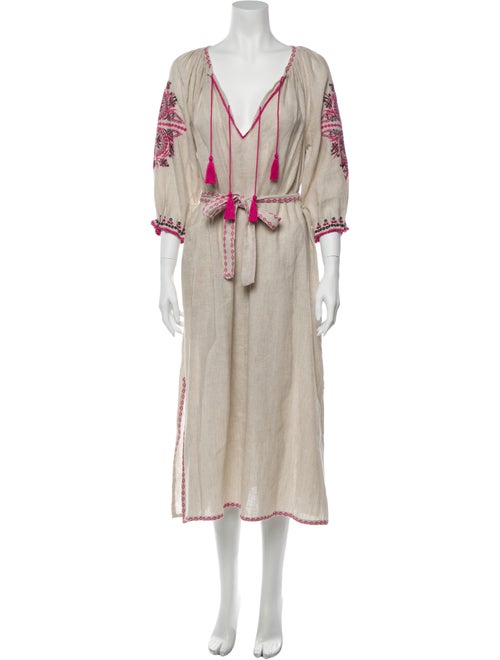 Ulla Johnson Printed Long Dress Brown
