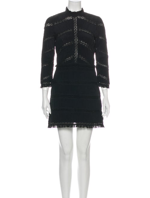 Ulla Johnson Silk Mini Dress Black