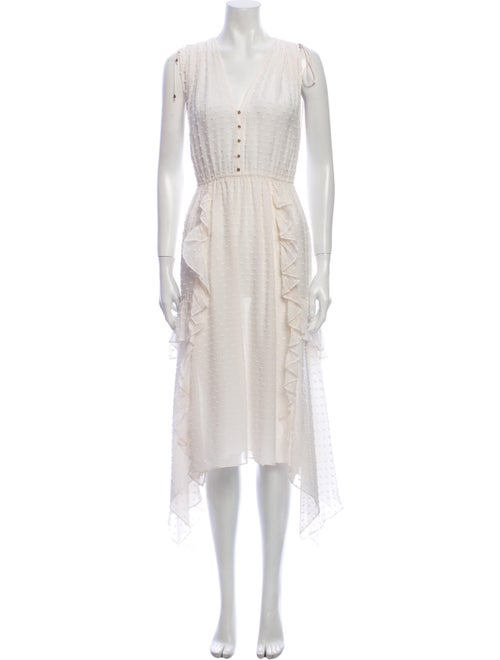 Ulla Johnson Silk Midi Length Dress White