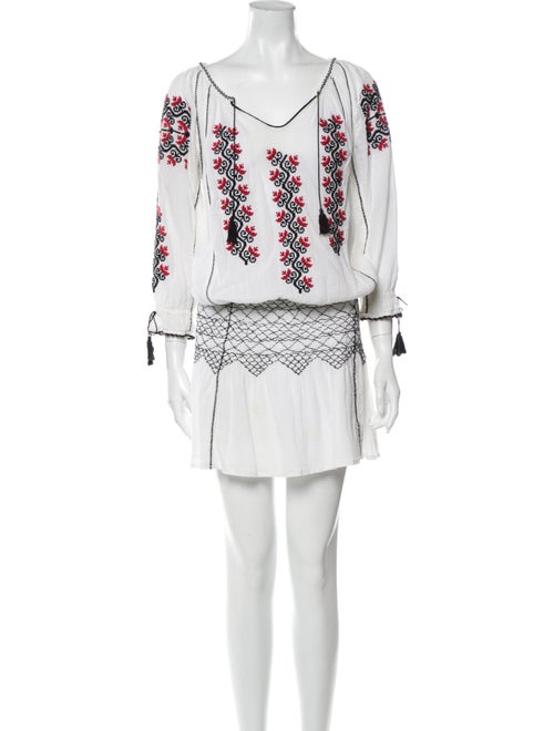 Ulla Johnson Printed Mini Dress White