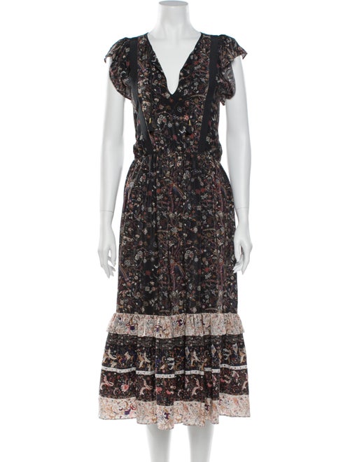 Ulla Johnson Silk Long Dress Black