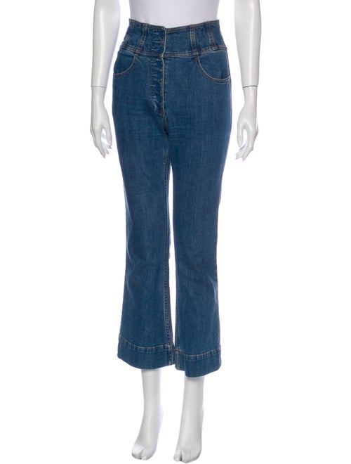 Ulla Johnson High-Rise Flared Jeans Blue