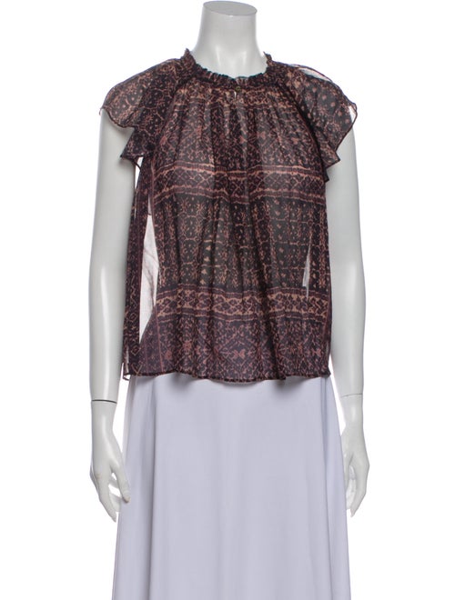 Ulla Johnson Silk Printed Blouse