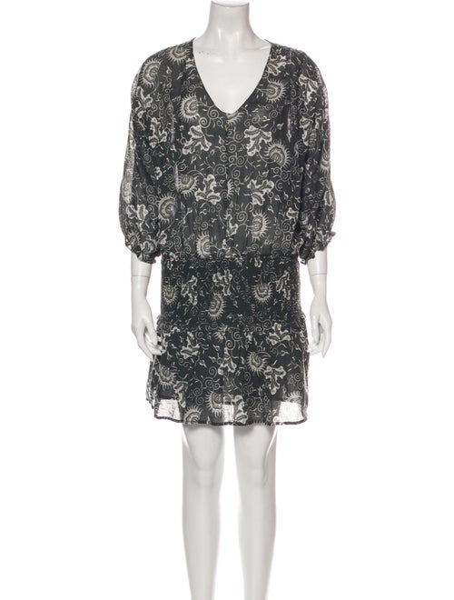 Ulla Johnson Printed Mini Dress Grey