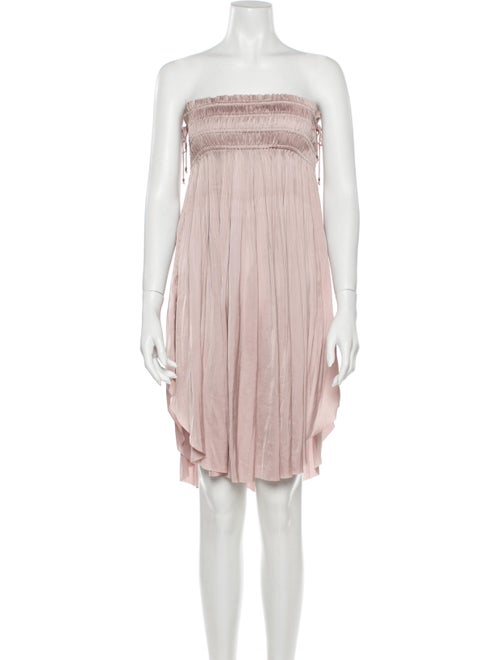 Ulla Johnson Strapless Mini Dress Pink
