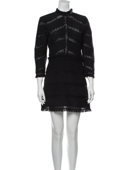 Ulla Johnson Silk Mini Dress Black