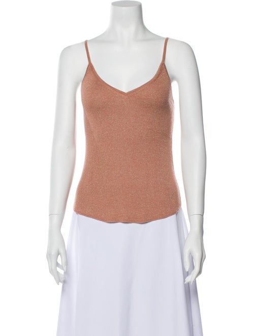 Ulla Johnson Cashmere Scoop Neck Top Pink