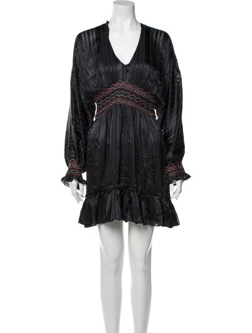 Ulla Johnson Silk Mini Dress Grey