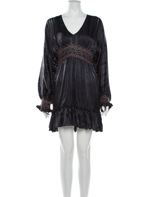 Ulla Johnson Silk Mini Dress Grey