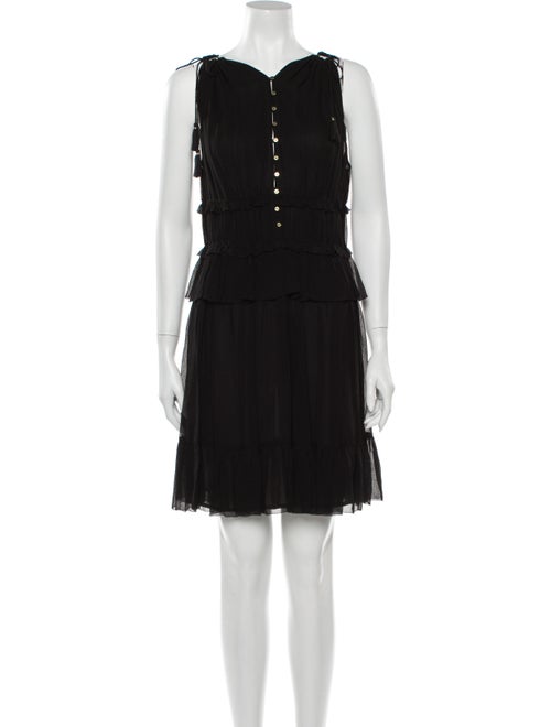 Ulla Johnson Silk Mini Dress Black