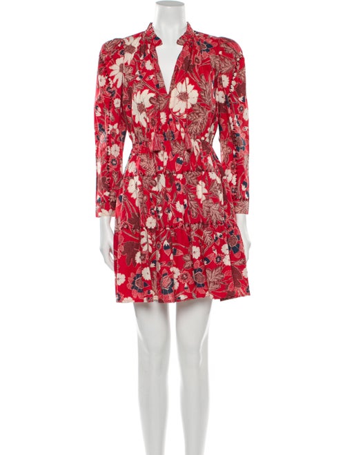 Ulla Johnson Floral Print Mini Dress w/ Tags Red