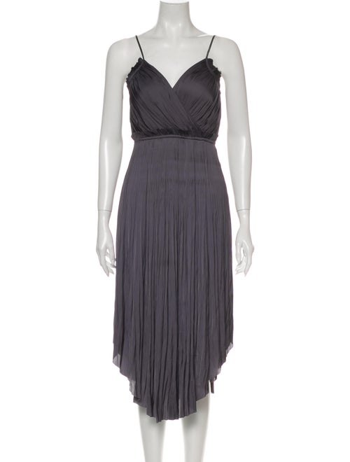 Ulla Johnson V-Neck Long Dress Grey
