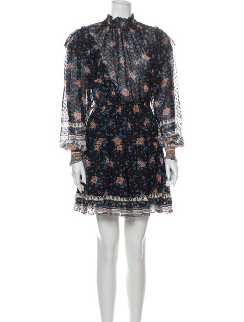 Ulla Johnson Silk Mini Dress Black