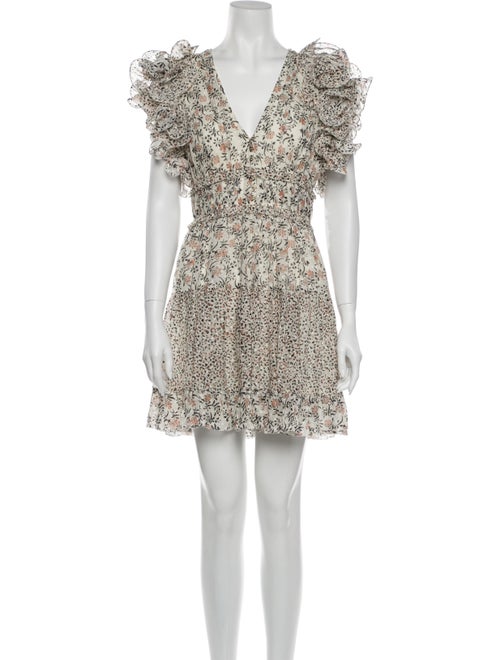 Ulla Johnson Silk Mini Dress Black
