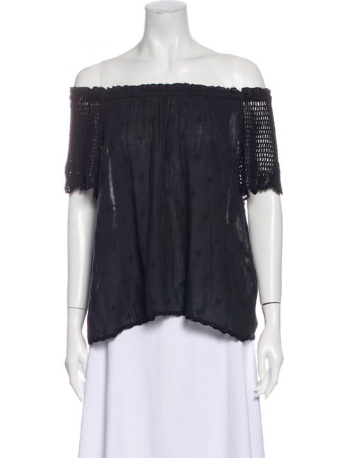 Ulla Johnson Off-The-Shoulder Short Sleeve Blouse