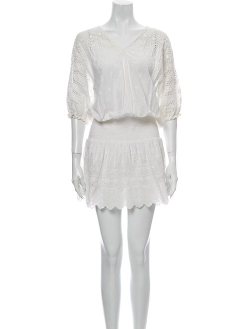 Ulla Johnson V-Neck Knee-Length Dress