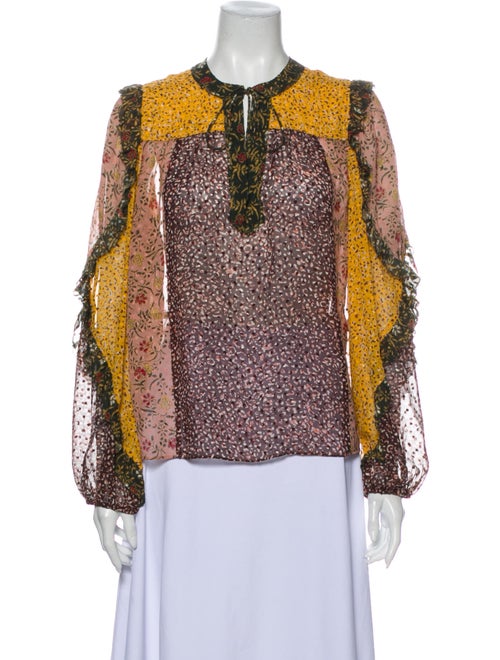 Ulla Johnson Silk Printed Blouse