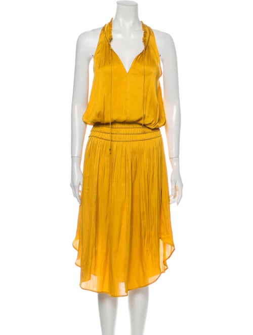 Ulla Johnson Halterneck Long Dress Gold