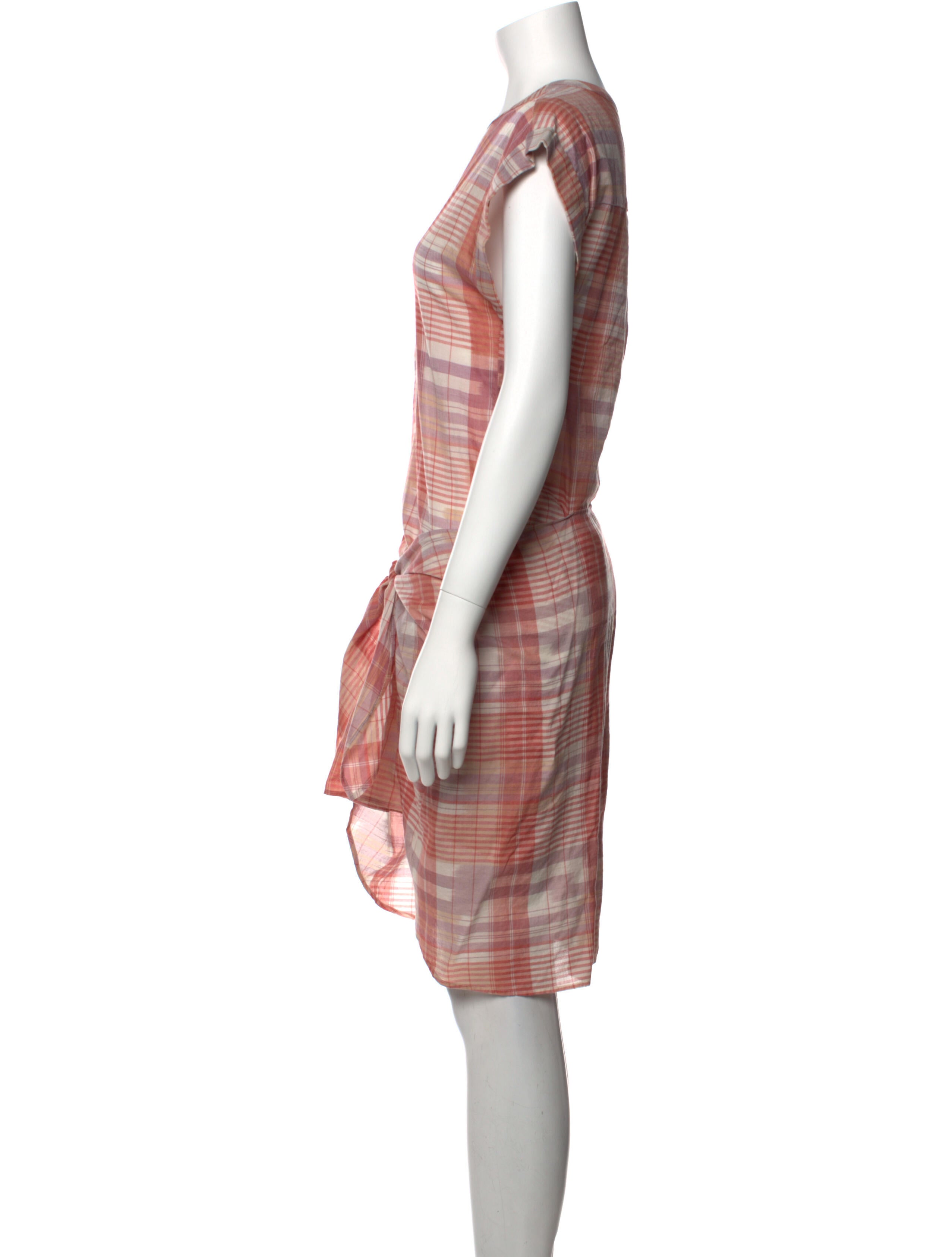 Ulla Johnson Plaid Print Mini Dress