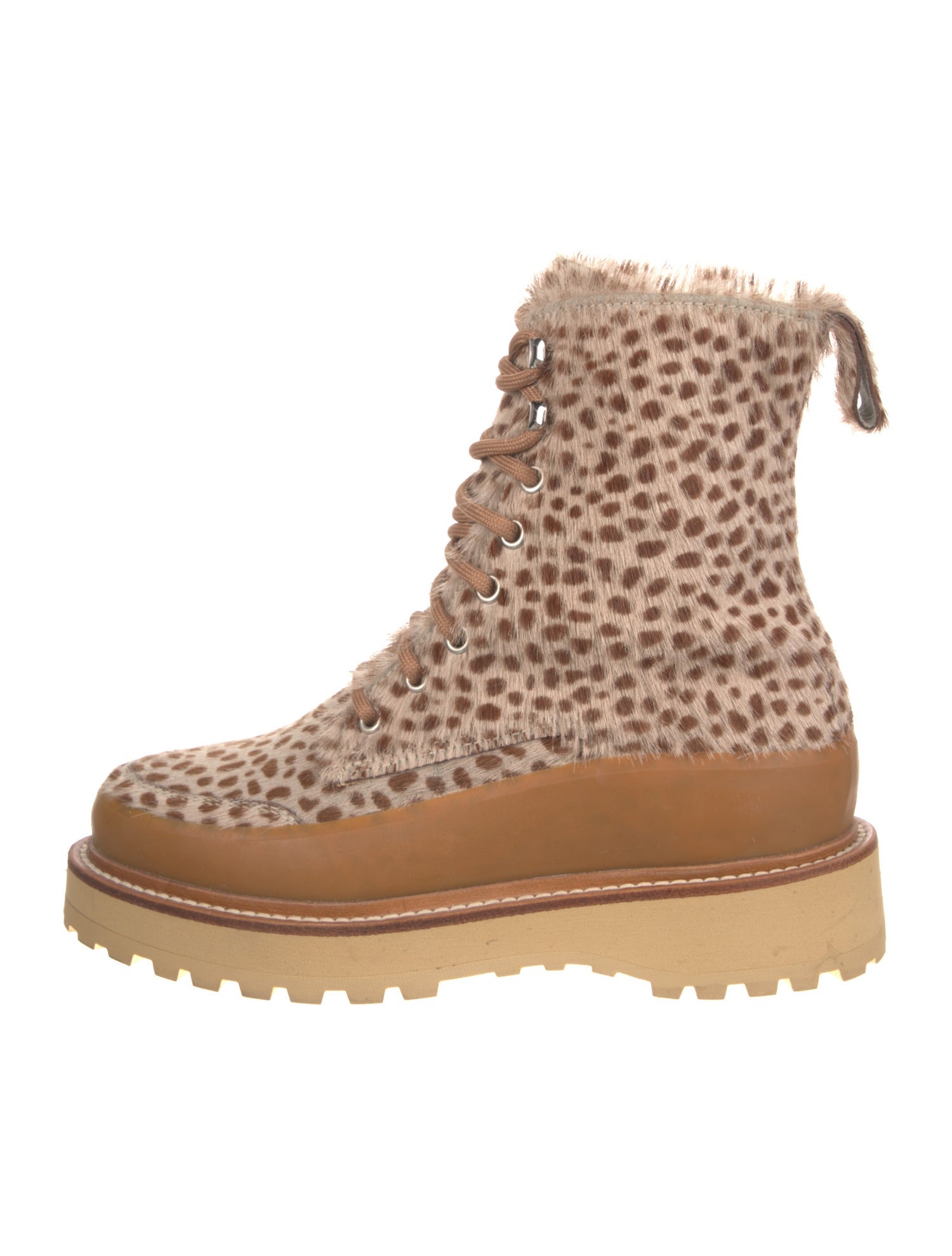 Ulla Johnson x Diemme Ponyhair Combat Boots