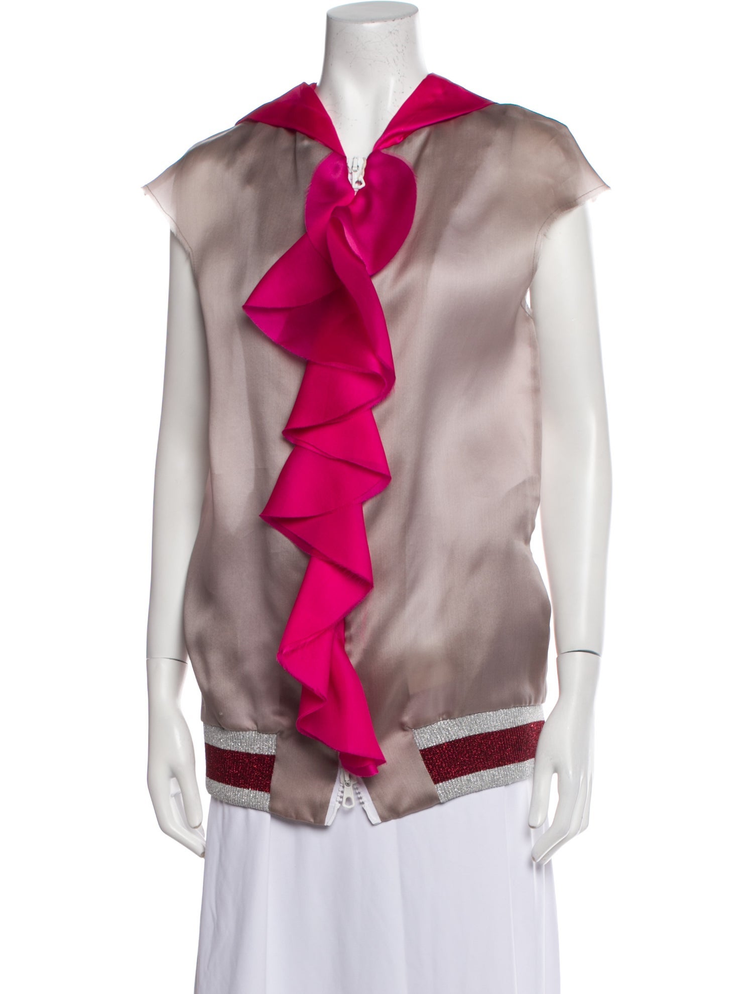 Ultra'Chic Colorblock Pattern Vest w/ Tags