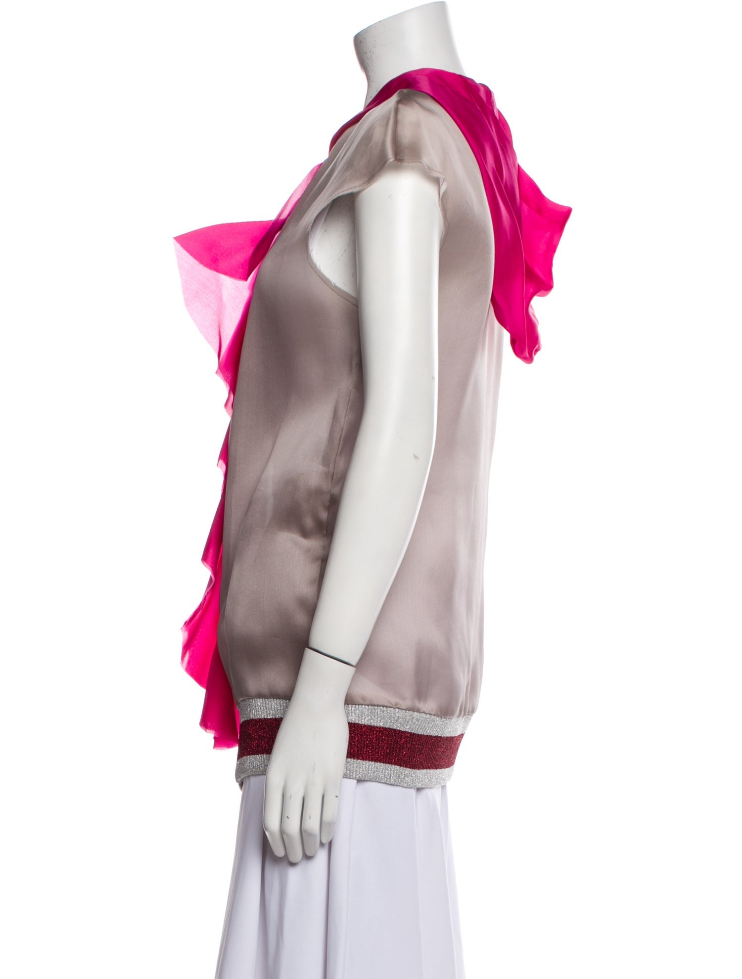 Ultra'Chic Colorblock Pattern Vest w/ Tags