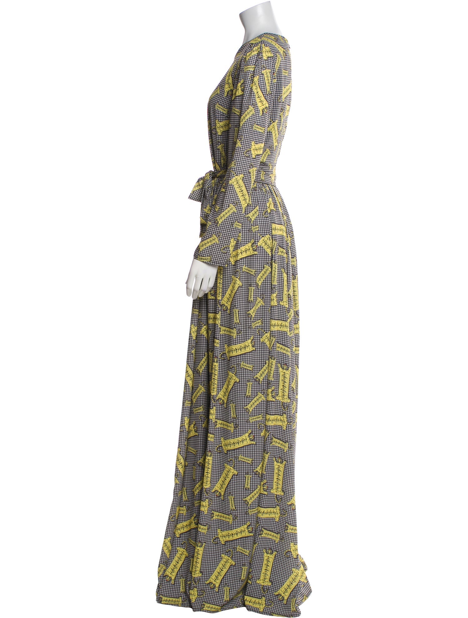 Ultra'Chic Printed Long Dress