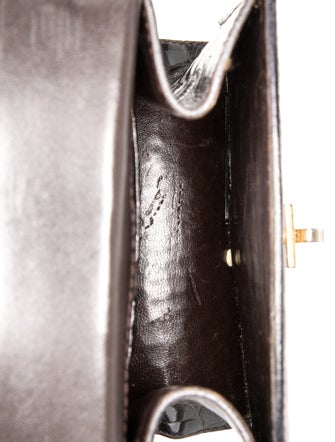 Umberto Bilancioni Embossed Leather Top Handle Bag