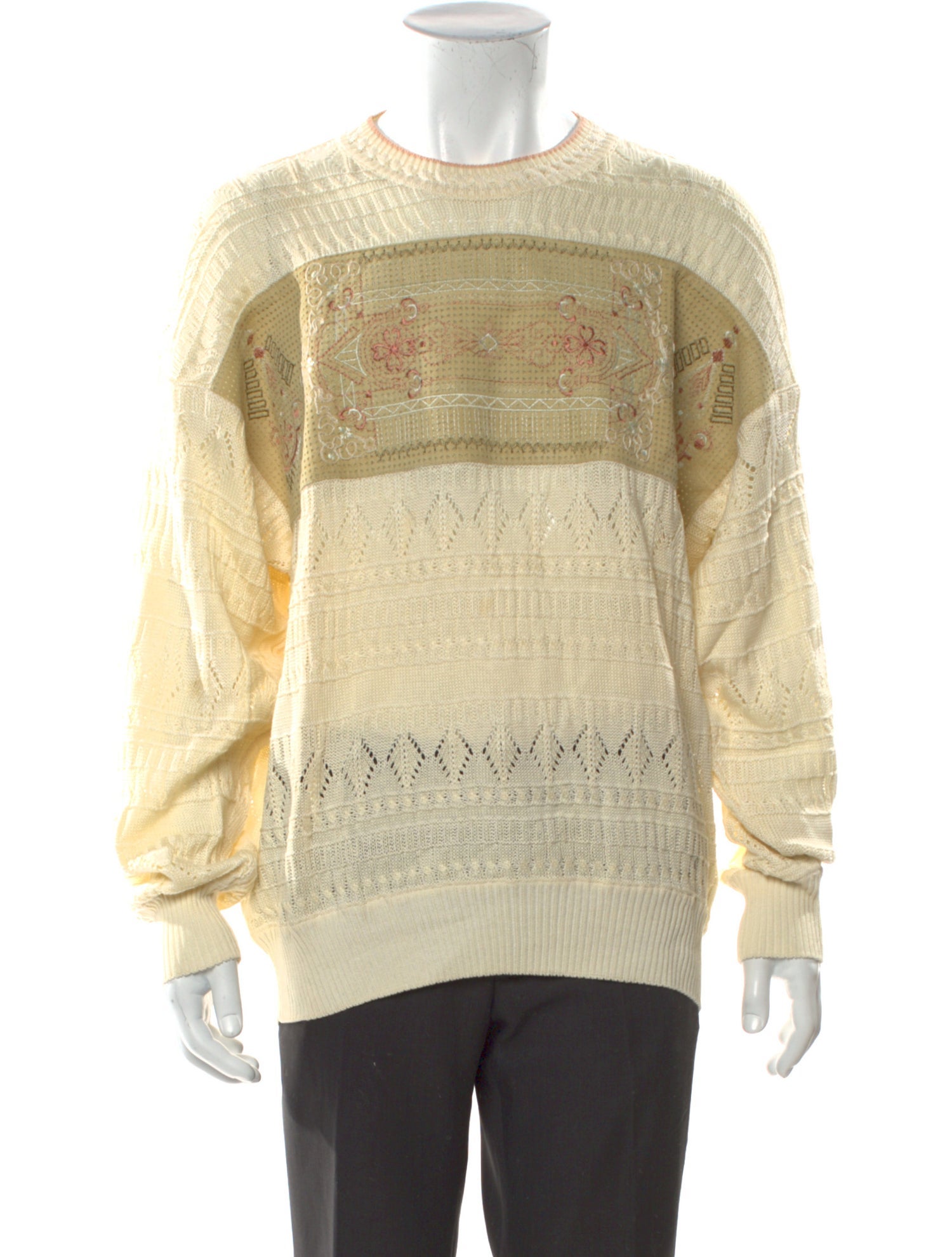 Umberto Bilancioni Printed Crew Neck Pullover