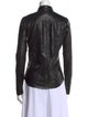 Unconditional Leather Long Sleeve Button-Up Top