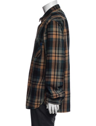 Undefeated Plaid Print Peacoat
