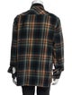 Undefeated Plaid Print Peacoat