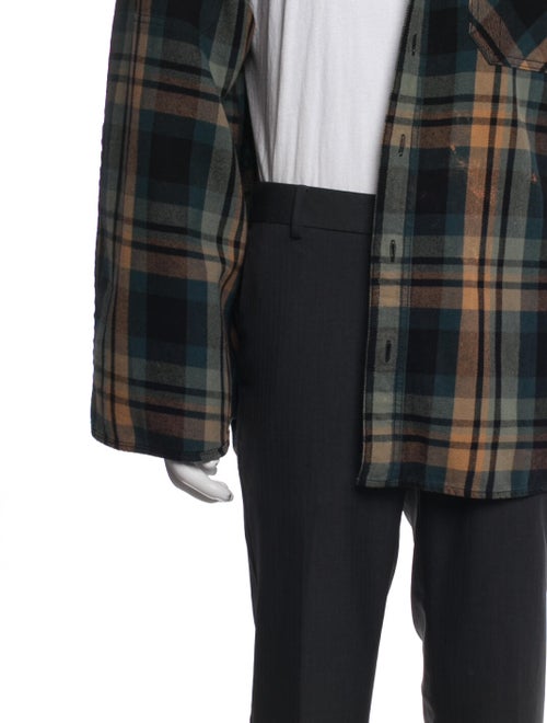 Undefeated Plaid Print Peacoat
