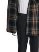 Undefeated Plaid Print Peacoat