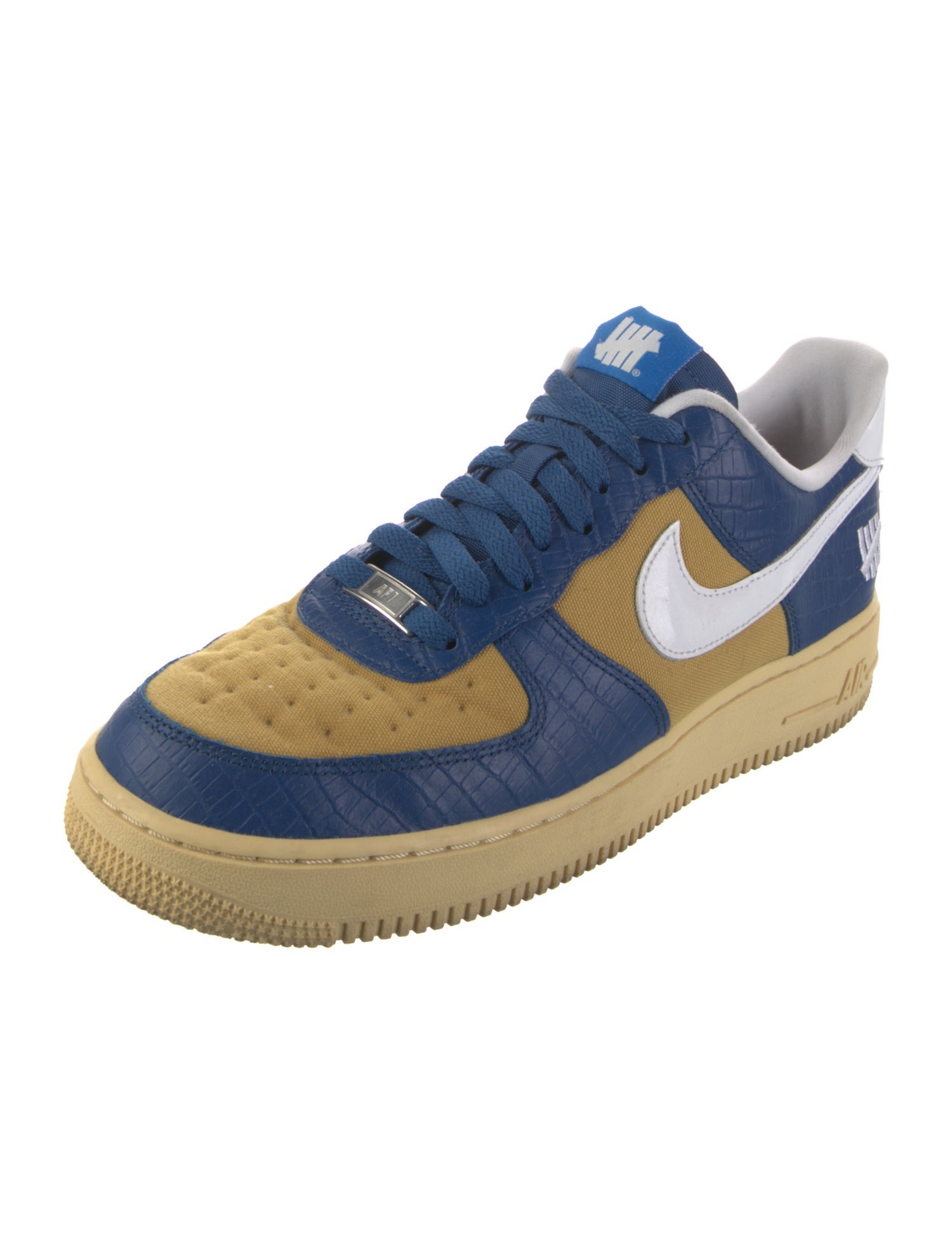 Undefeated x Nike Leather Colorblock Pattern Sneakers