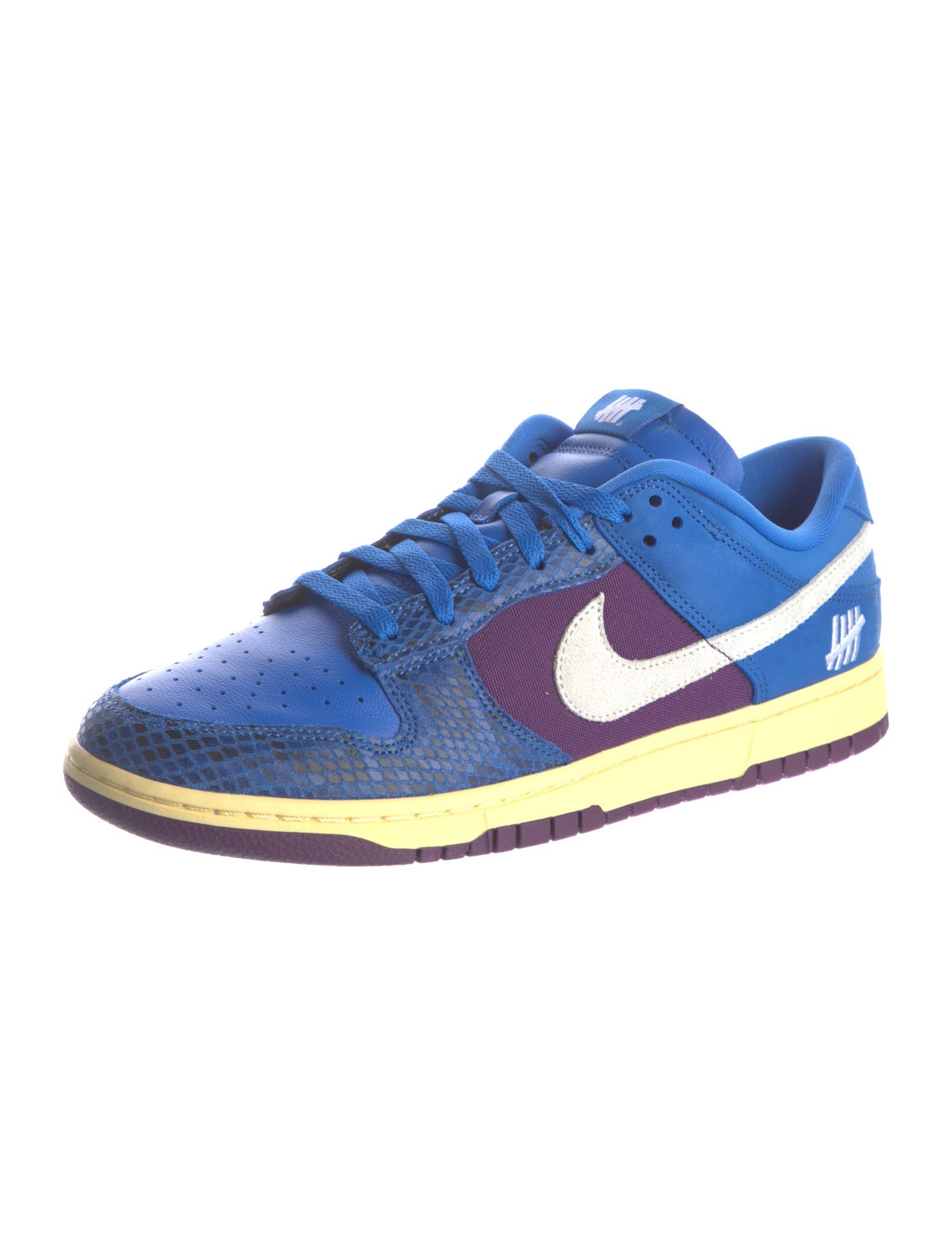 Undefeated x Nike Leather Printed Athletic Sneakers