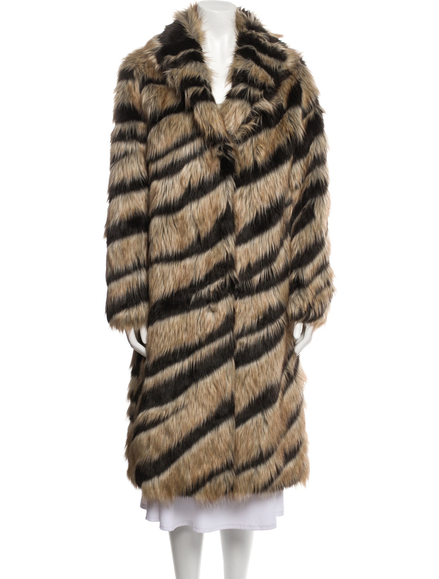 Unreal Fur Animal Print Faux Fur Coat