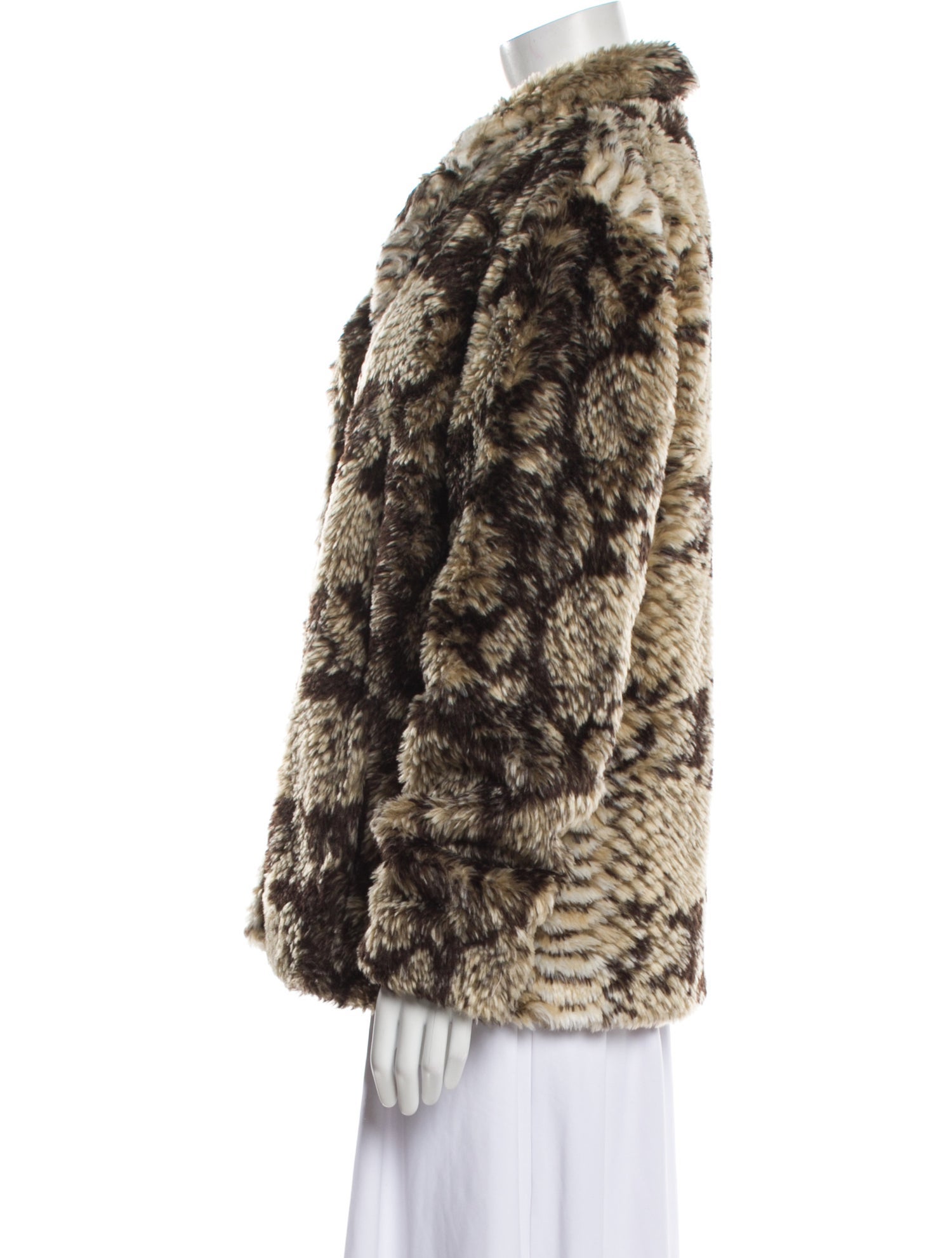 Unreal Fur Animal Print Faux Fur Coat