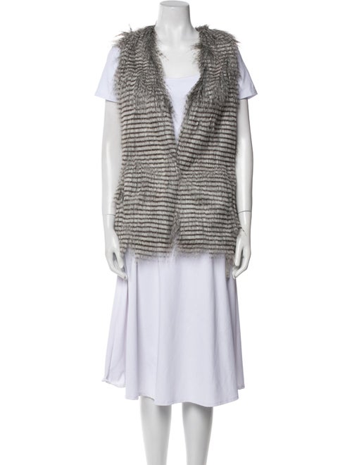 Unreal Fur Striped Vest