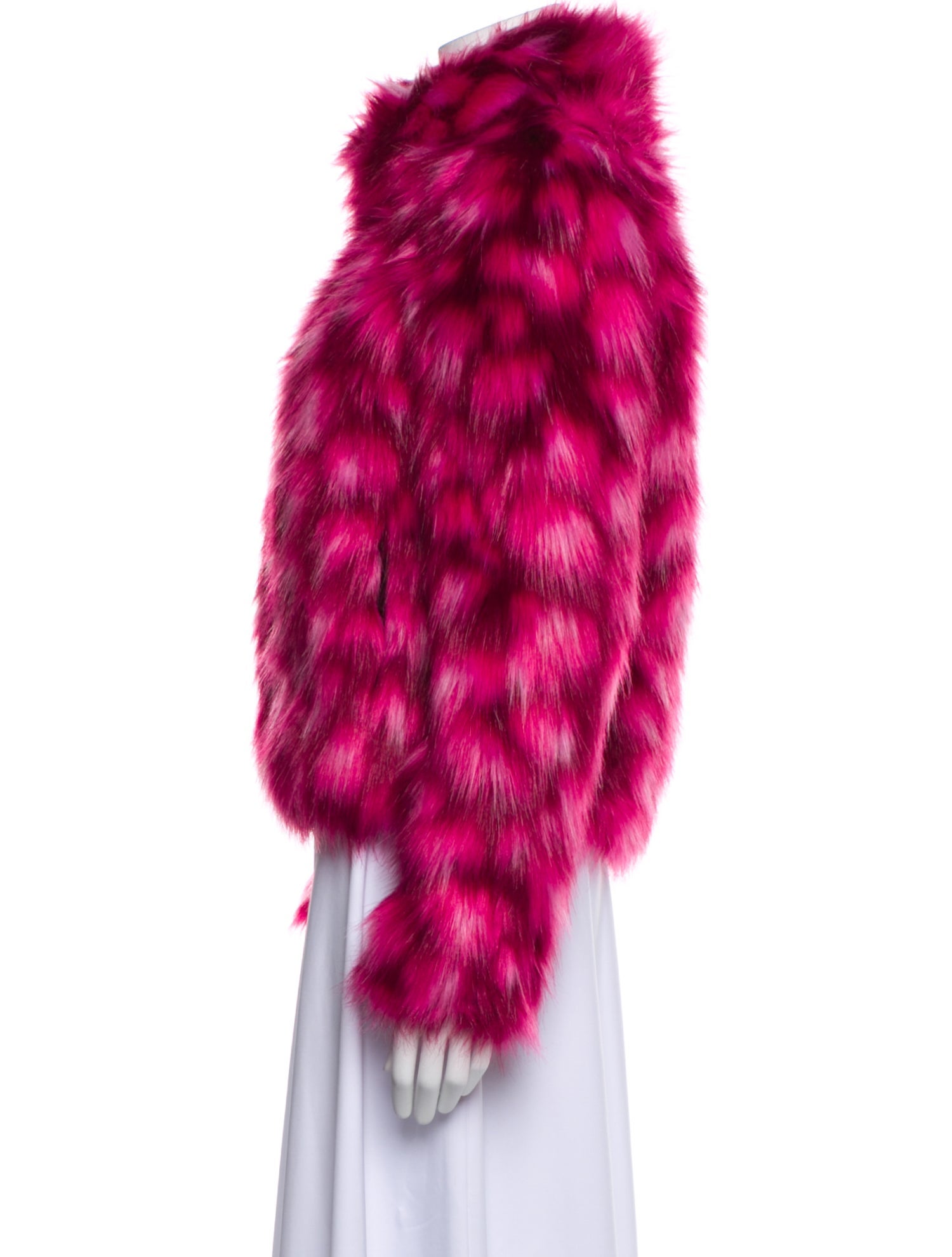 Unreal Fur Faux Fur Printed Faux Fur Jacket w/ Tags