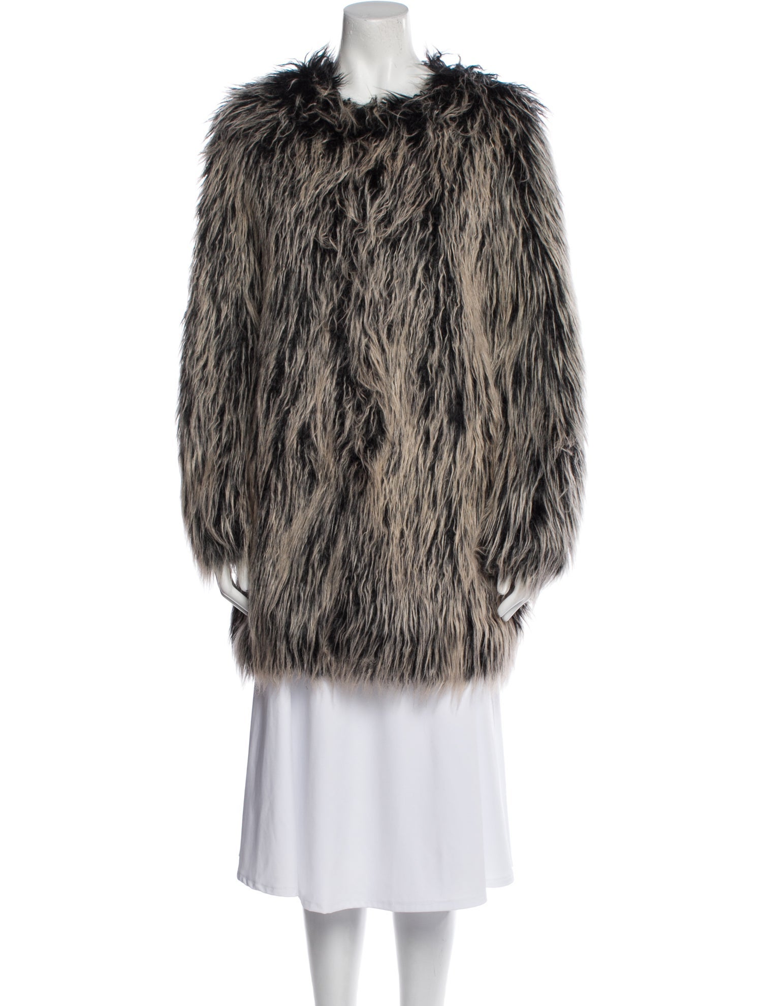 Unreal Fur Printed Faux Fur Coat