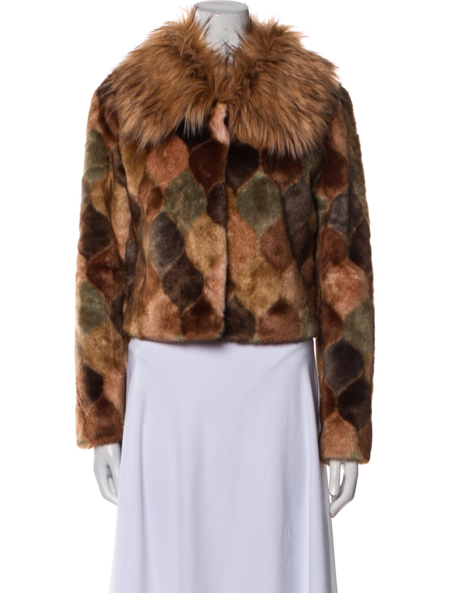 Unreal Fur Animal Print Faux Fur Coat