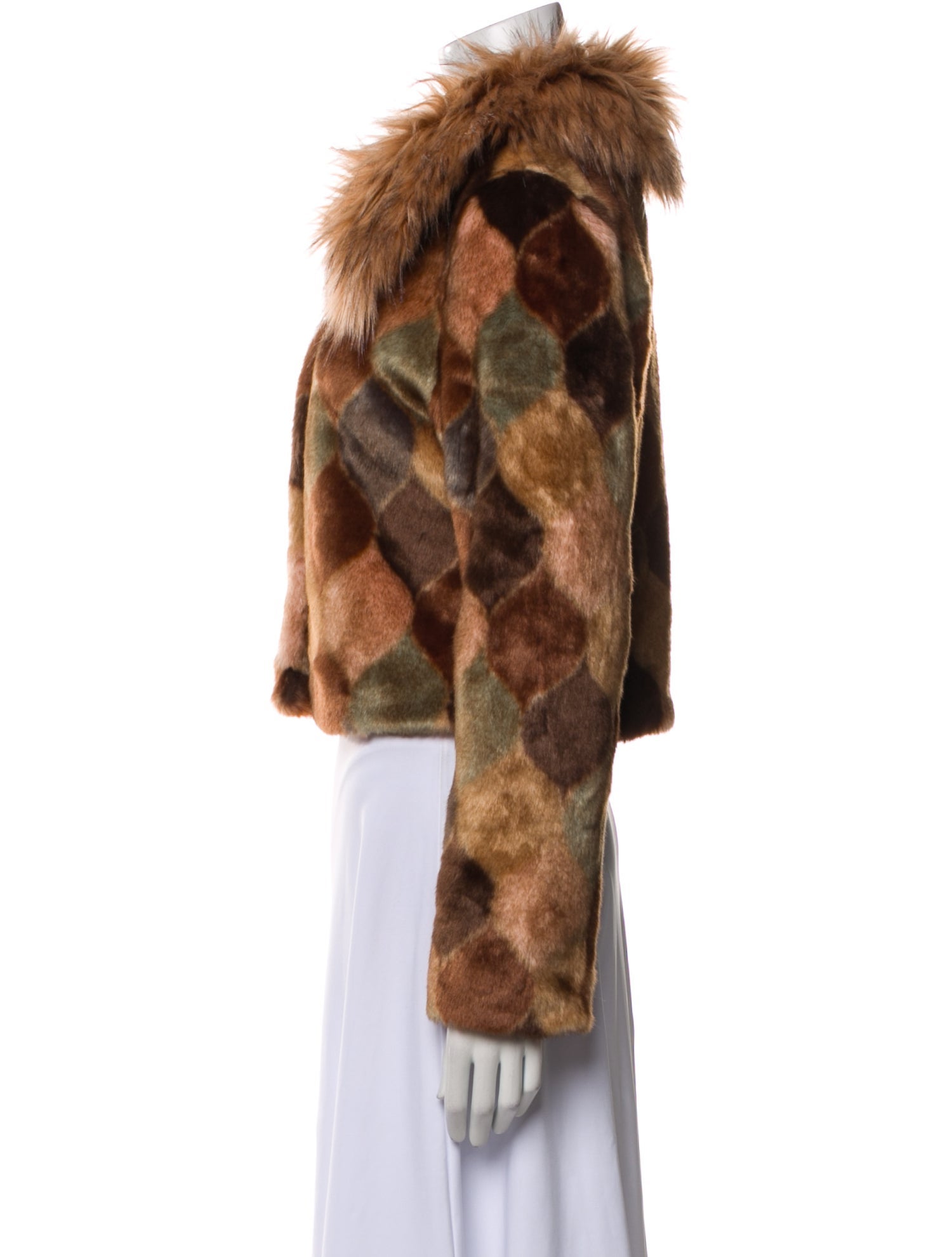 Unreal Fur Animal Print Faux Fur Coat