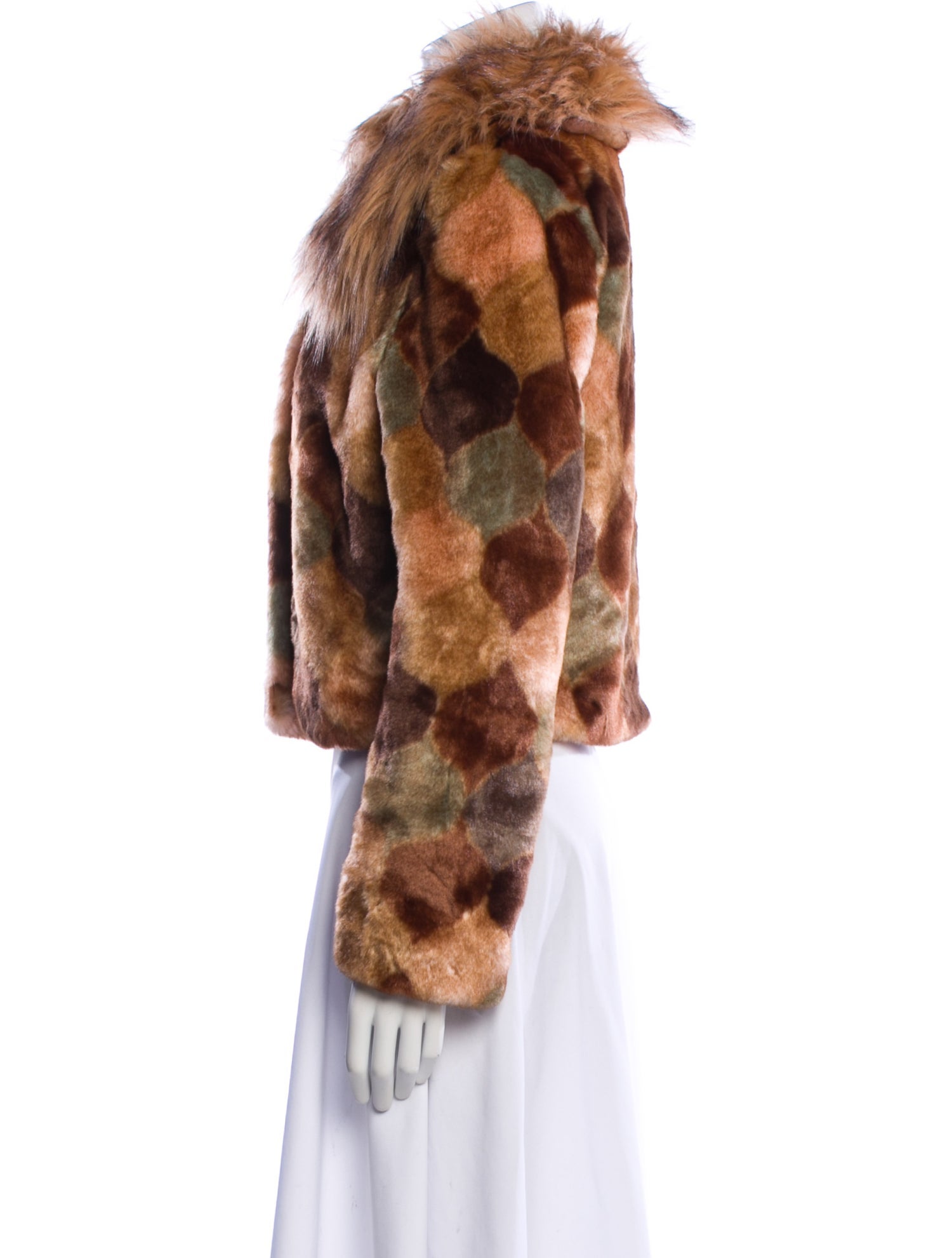 Unreal Fur Printed Faux Fur Jacket