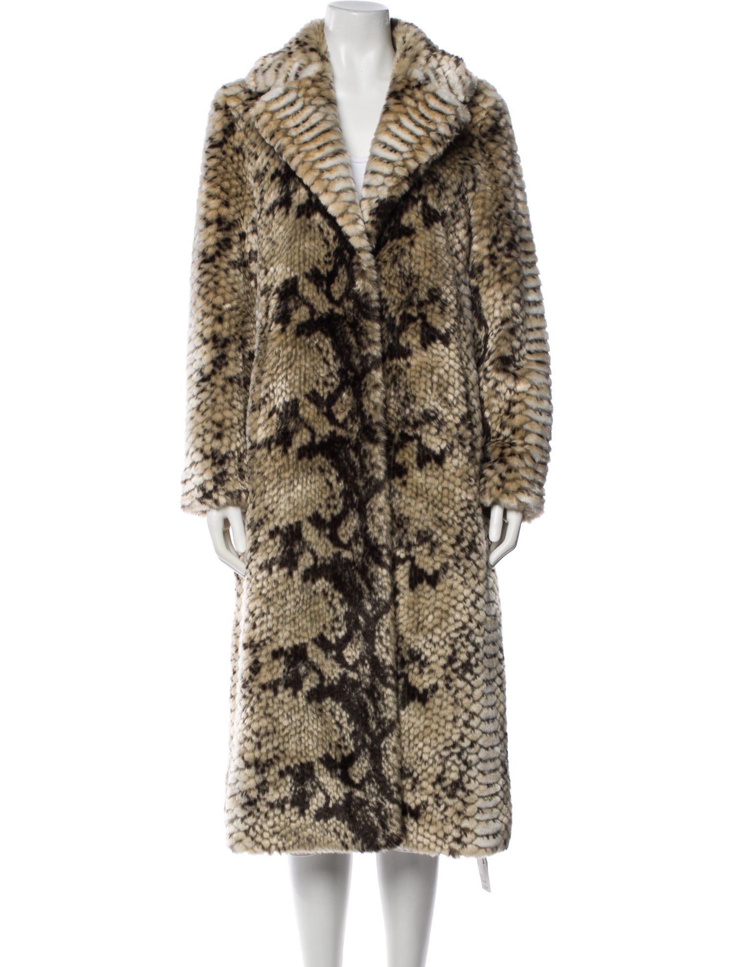 Unreal Fur Faux Fur Animal Print Faux Fur Coat