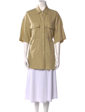 Unique Tops Linen Short Sleeve Tunic S
