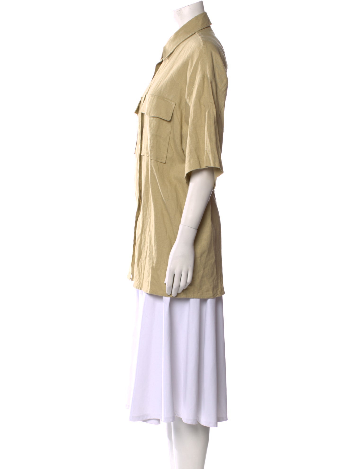 Unique Linen Short Sleeve Tunic