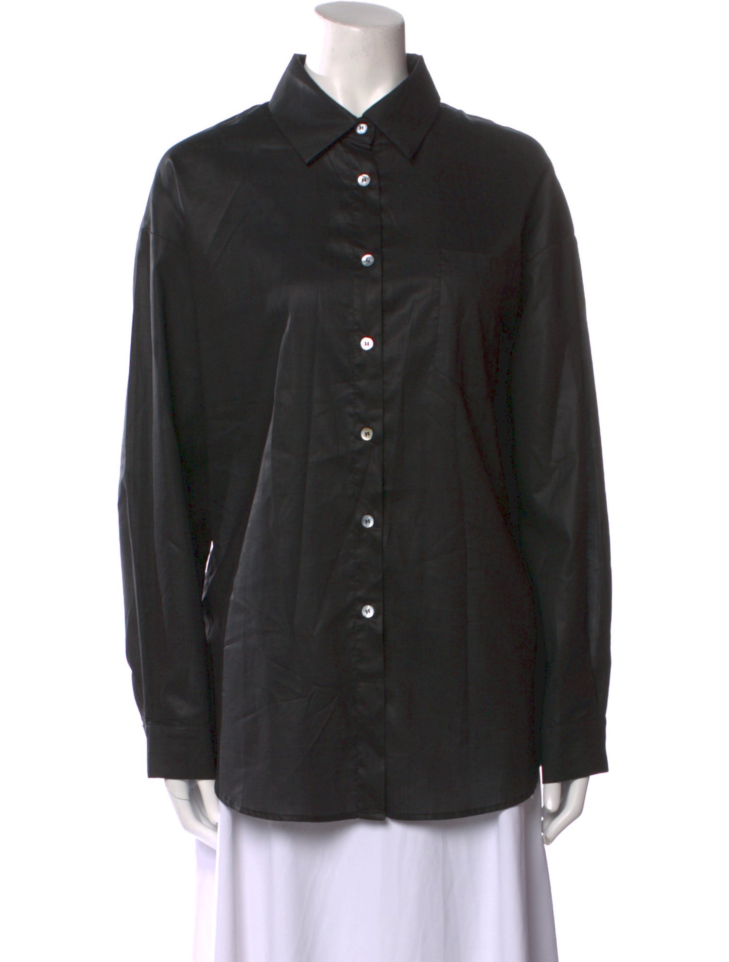 Unique Long Sleeve Button-Up Top